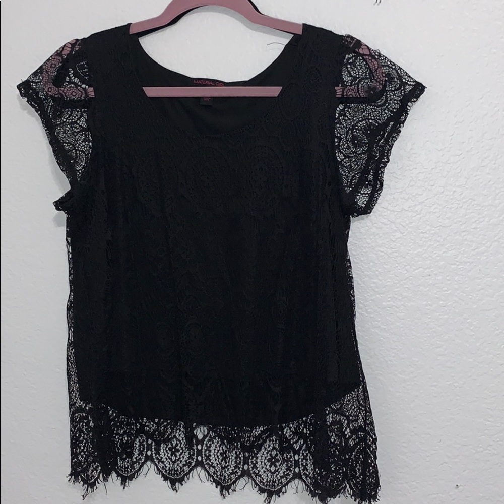 Lace black blouse